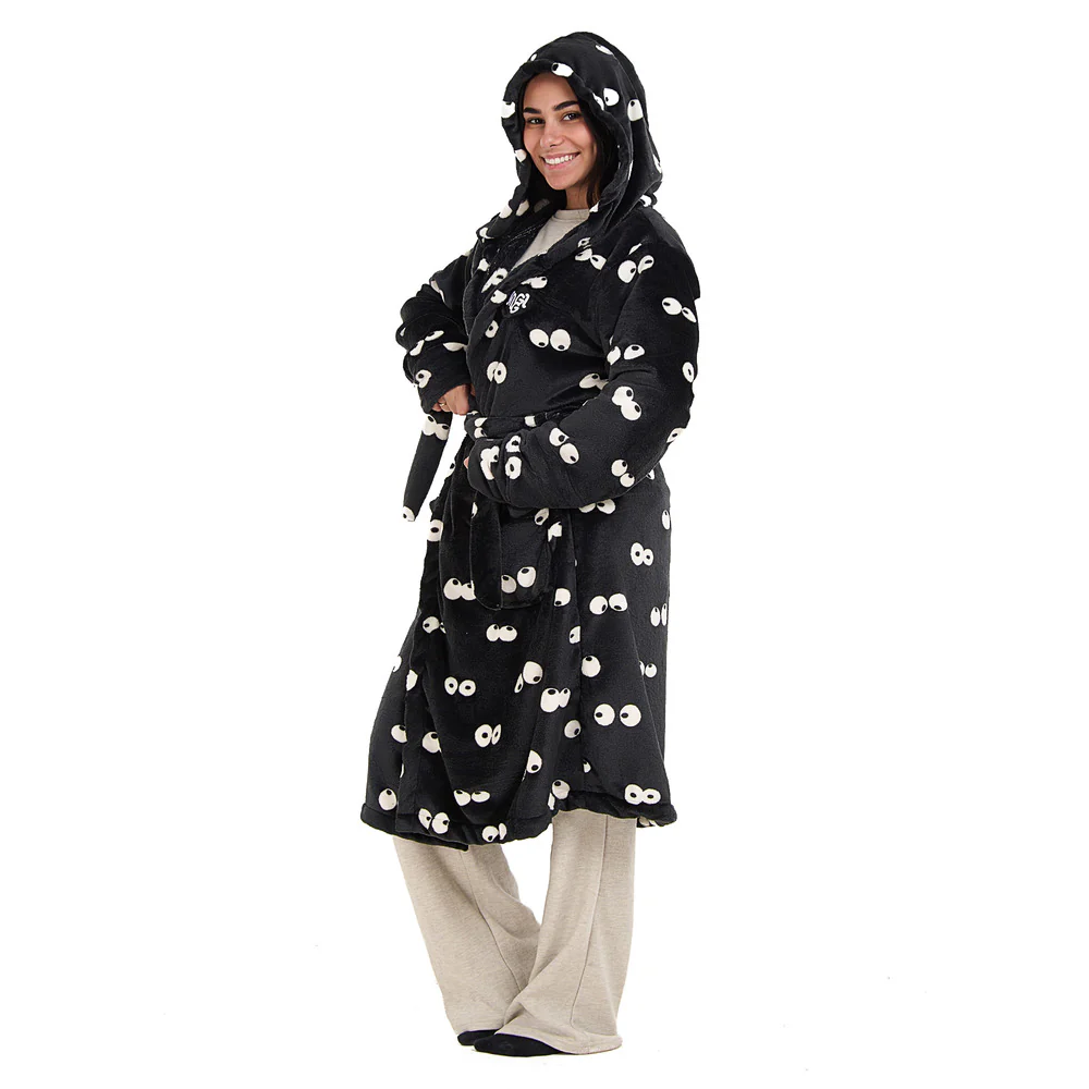 Snuggs Blanket Robe Black Eyes - Image 4