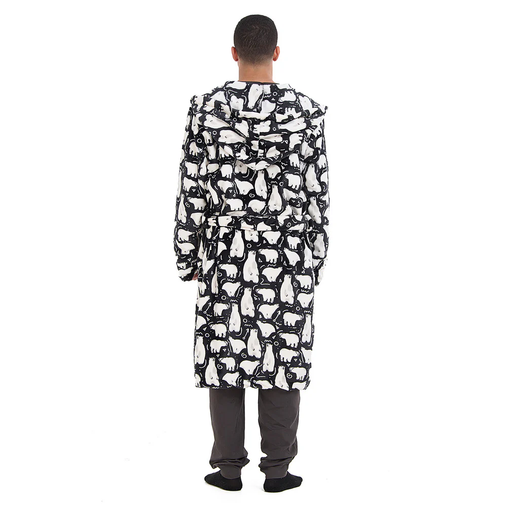 Snuggs Blanket Robe Black Polar Bear - Image 7