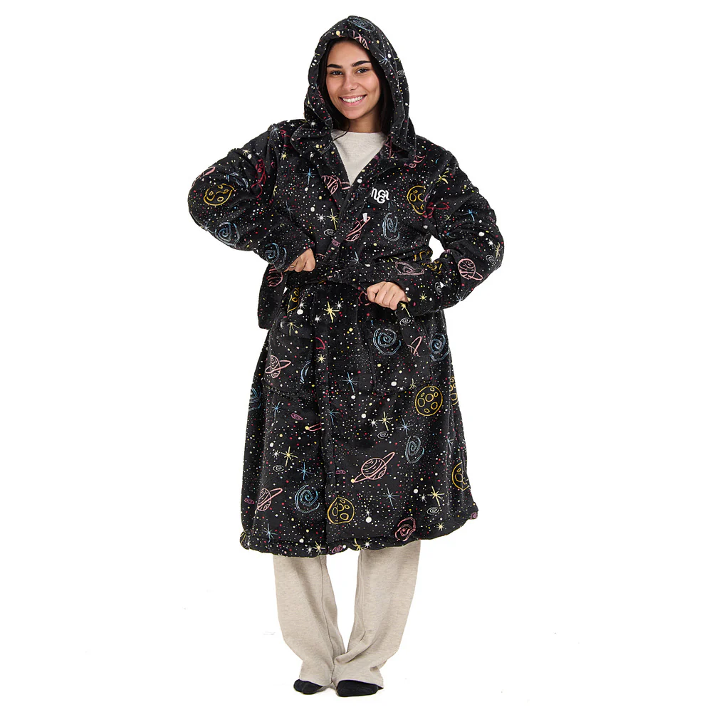 Snuggs Blanket Robe Black Space - Image 4
