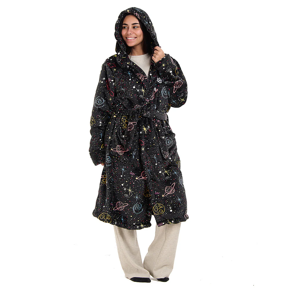 Snuggs Blanket Robe Black Space - Image 5