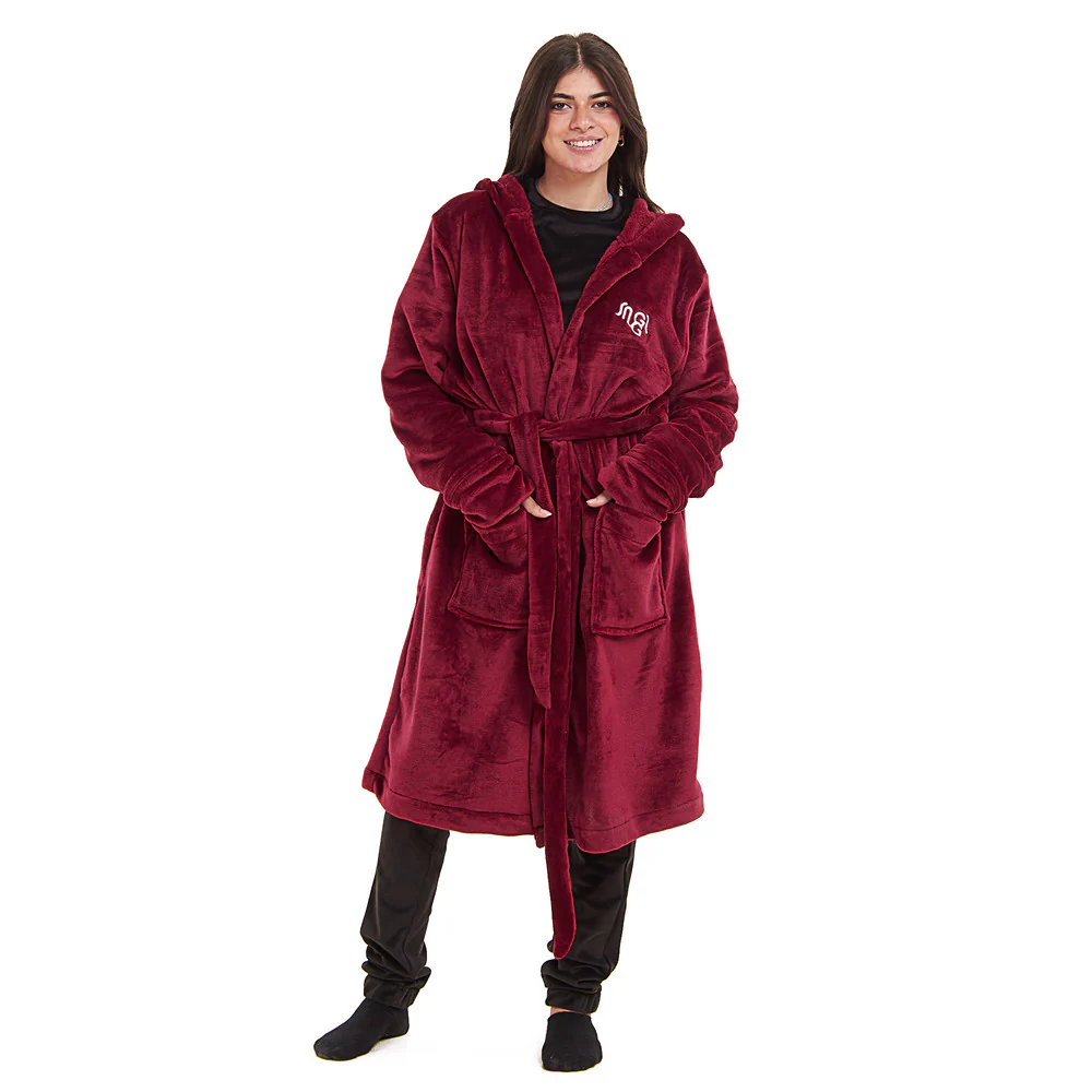 Snuggs Blanket Robe Burgundy - Image 2
