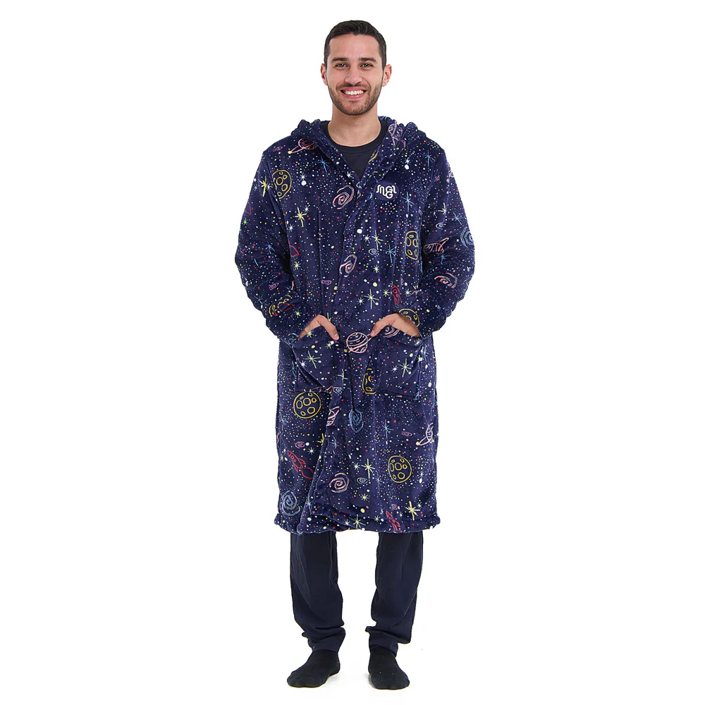 Snuggs Blanket Robe Dark Blue Space - Image 2