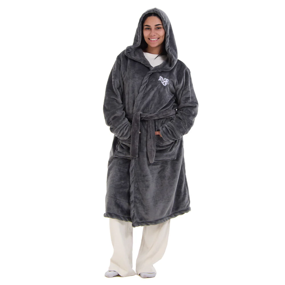 Snuggs Blanket Robe Dark Grey - Image 2