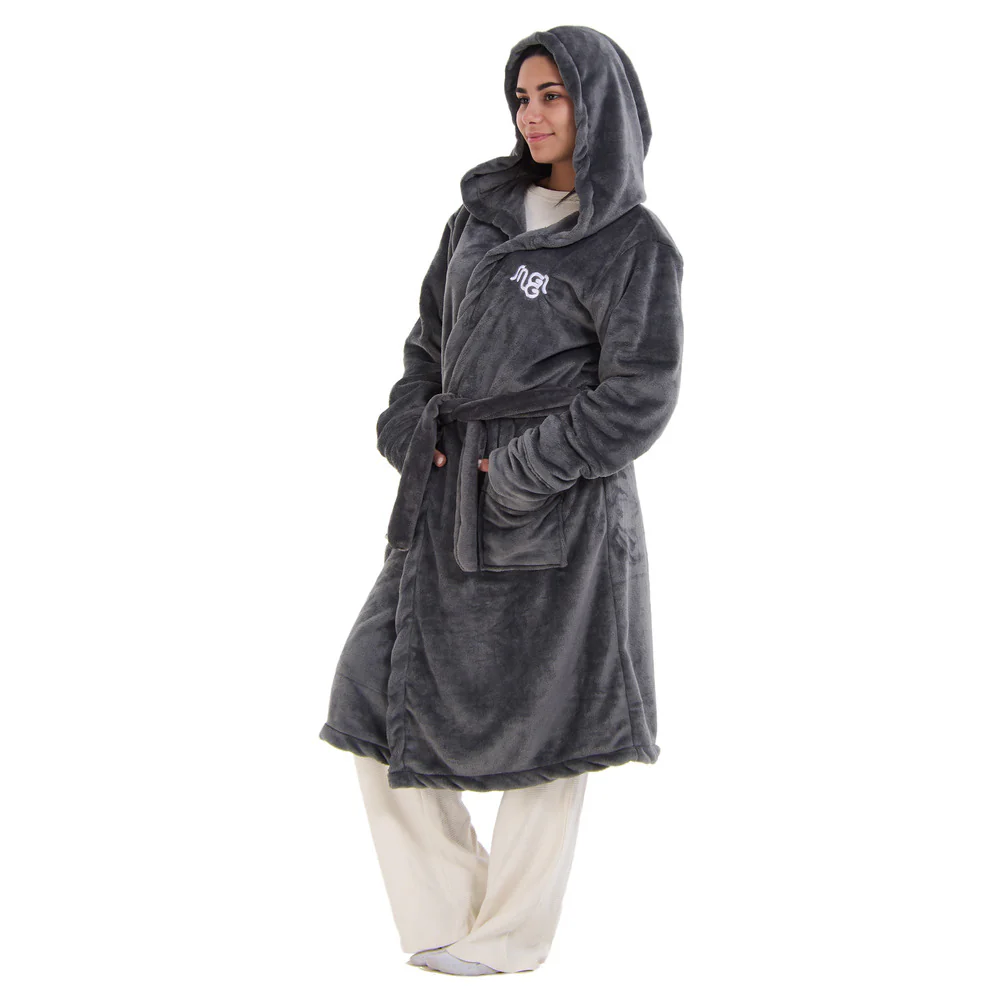 Snuggs Blanket Robe Dark Grey - Image 4