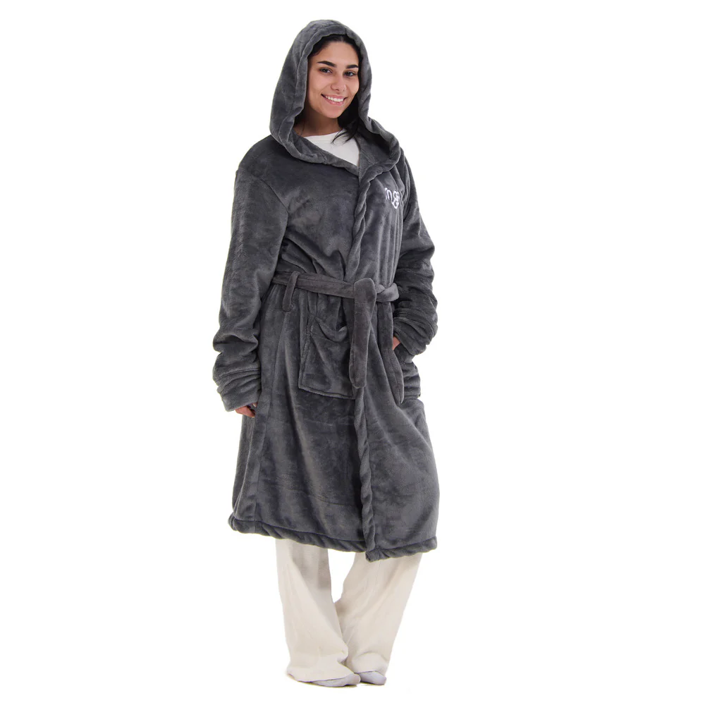 Snuggs Blanket Robe Dark Grey - Image 6
