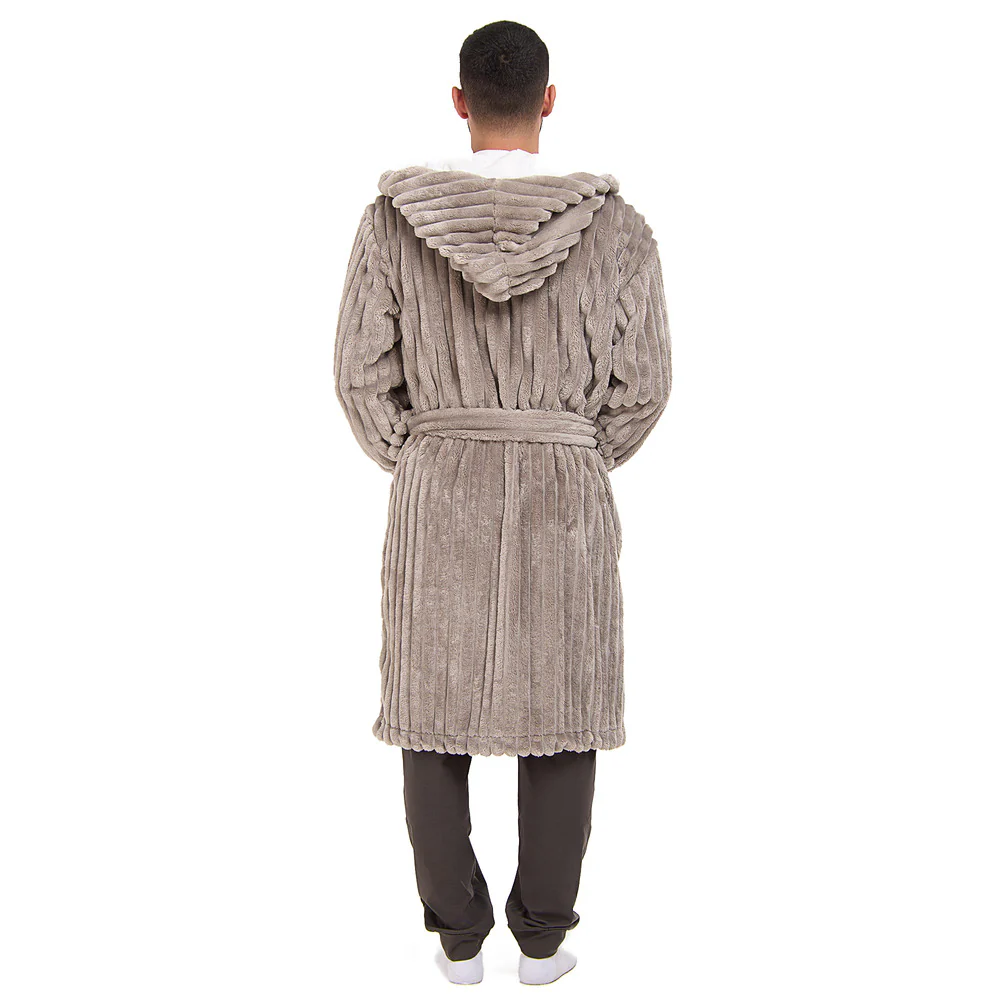 Snuggs Blanket Robe Engraved Lines Cafe - Image 6