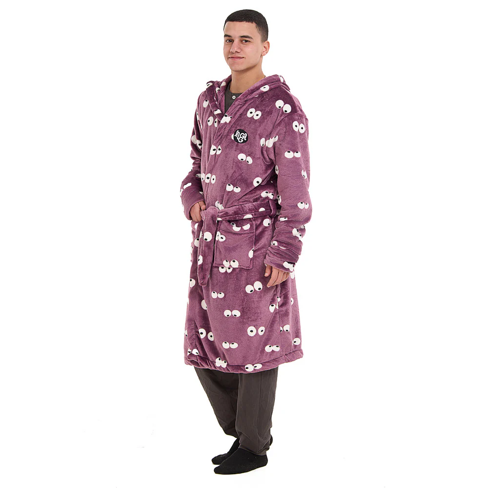 Snuggs Blanket Robe Mauve Eyes - Image 3