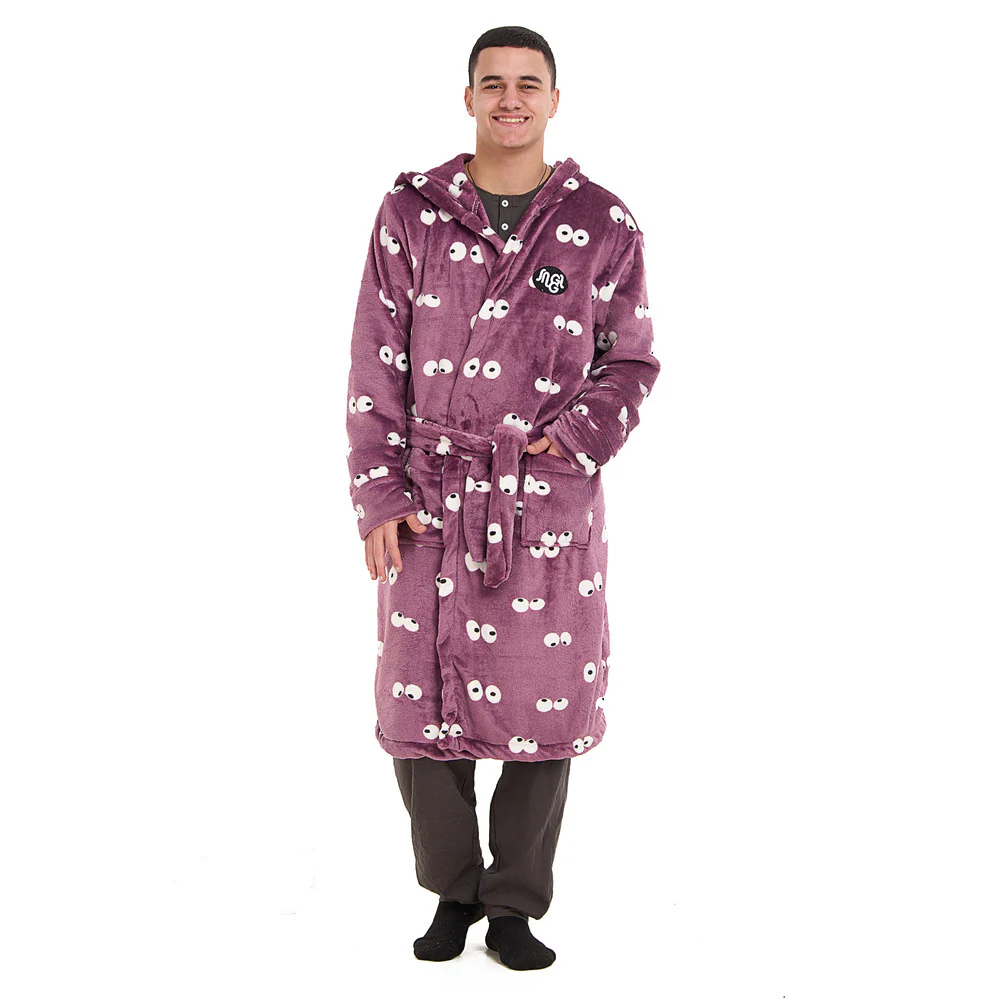 Snuggs Blanket Robe Mauve Eyes - Image 4