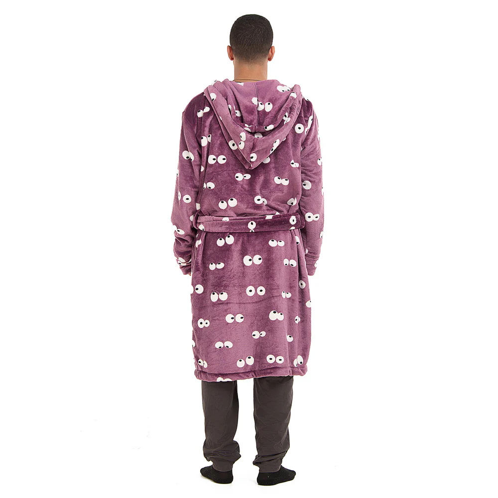 Snuggs Blanket Robe Mauve Eyes - Image 5
