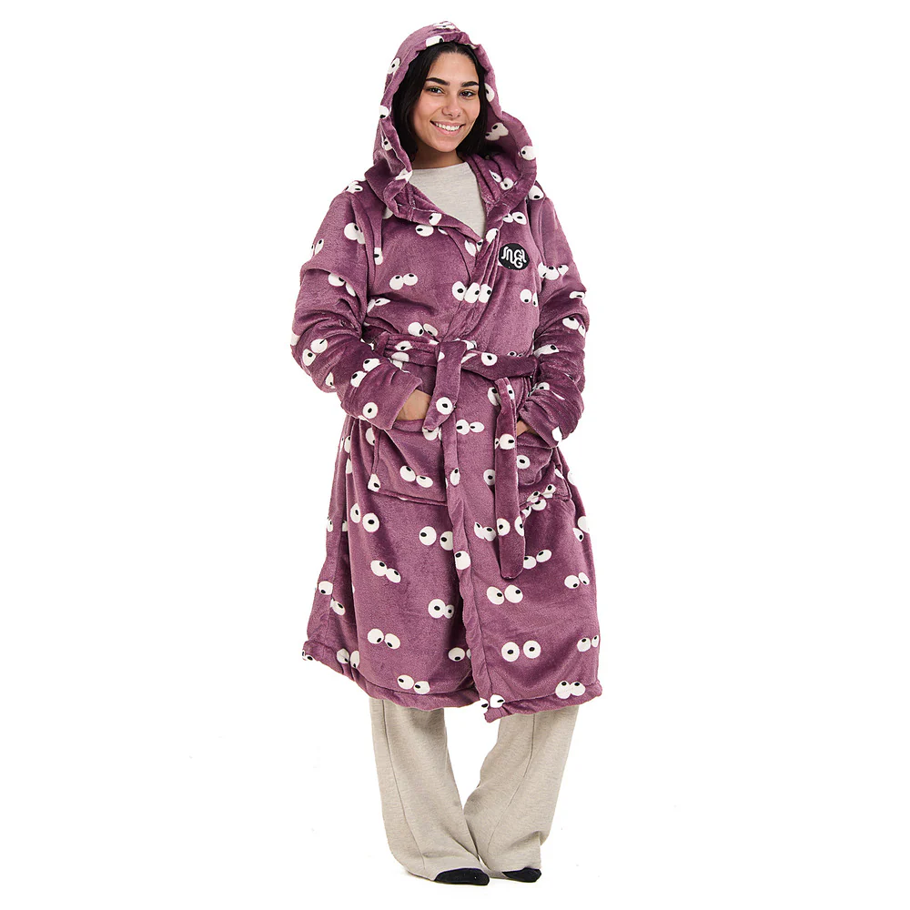 Snuggs Blanket Robe Mauve Eyes - Image 6