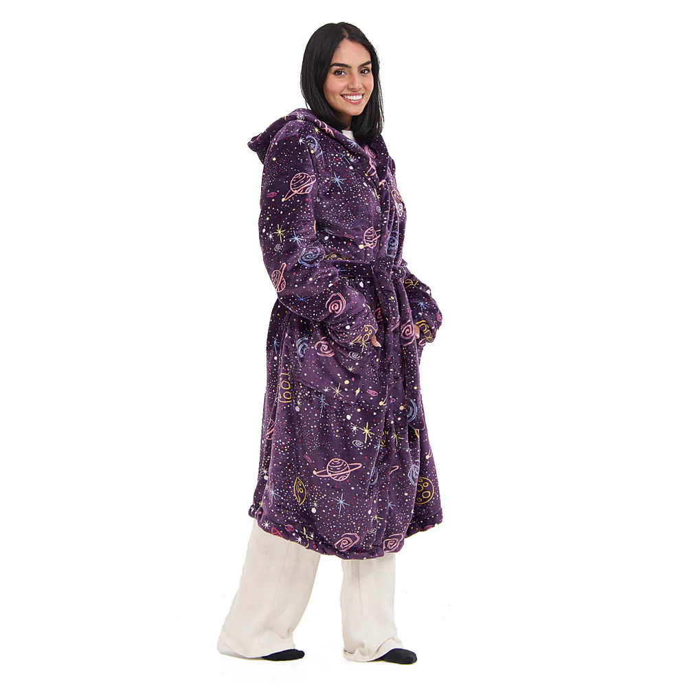 Snuggs Blanket Robe Mauve Space - Image 3