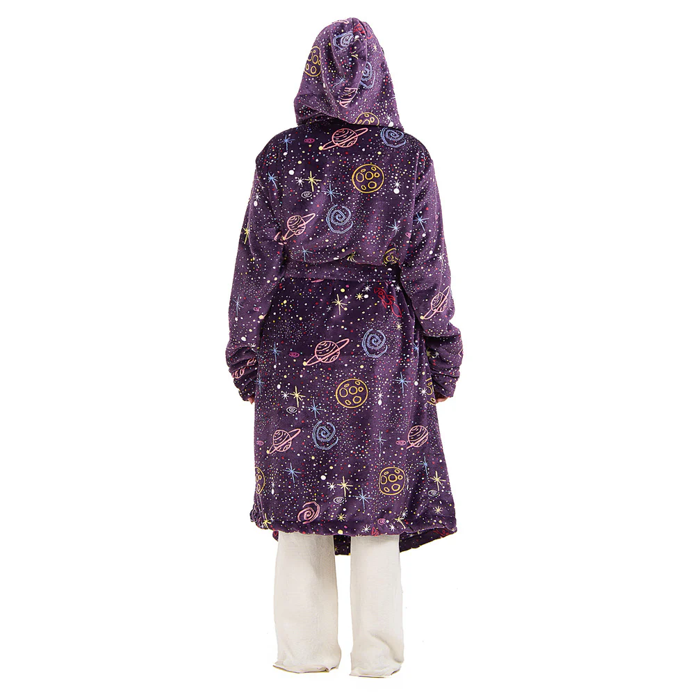 Snuggs Blanket Robe Mauve Space - Image 4