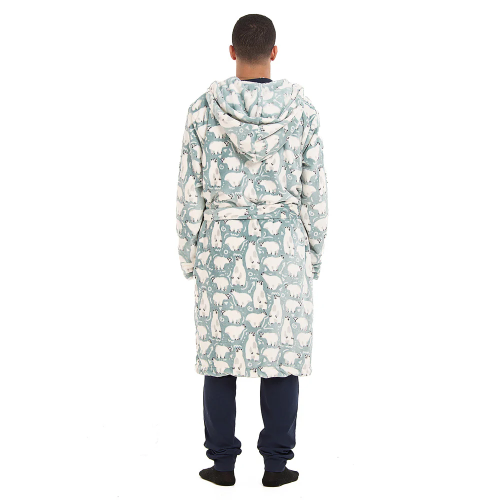 Snuggs Blanket Robe Mint Polar Bear - Image 8