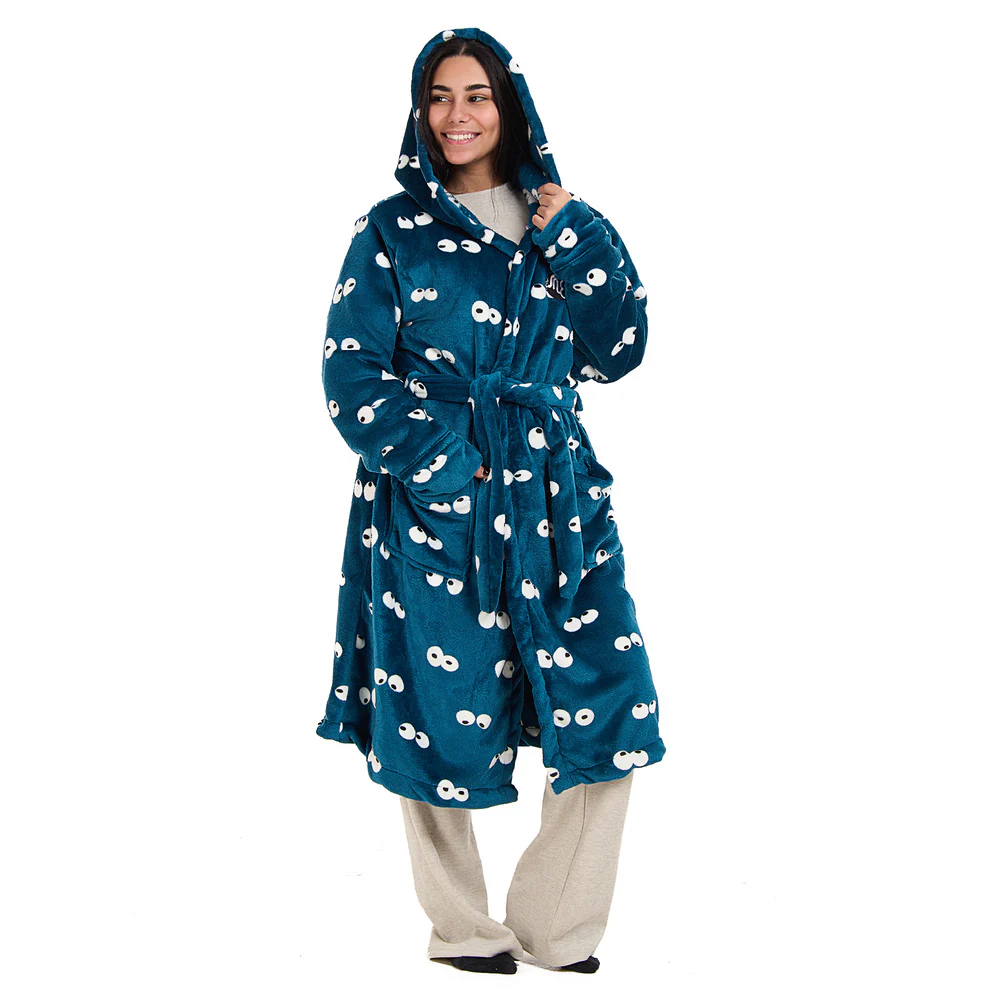 Snuggs Blanket Robe Petroleum Eyes - Image 5