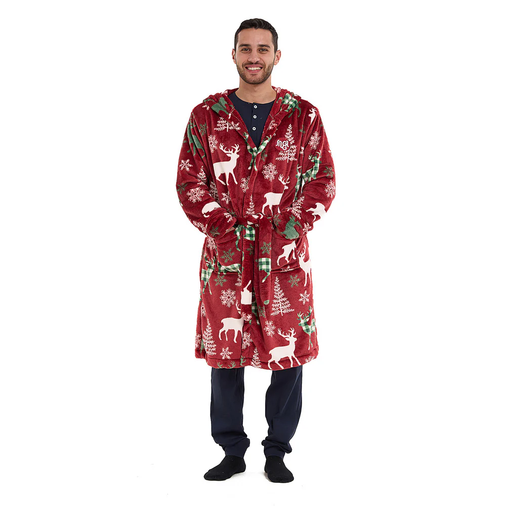 Snuggs Blanket Robe Red Deer Christmas - Image 2