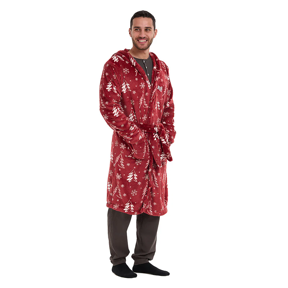 Snuggs Blanket Robe Red Tree Christmas - Image 3