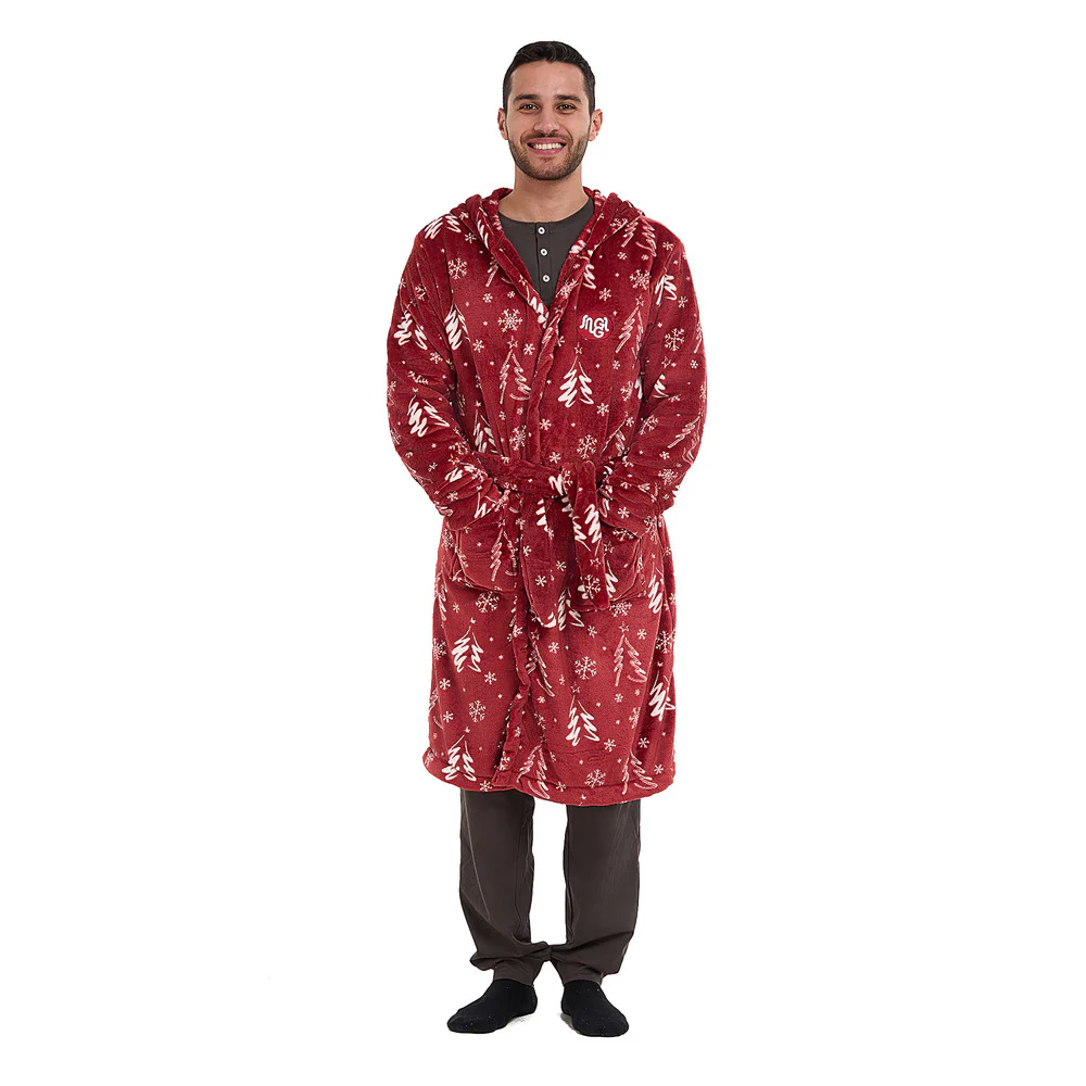Snuggs Blanket Robe Red Tree Christmas - Image 8