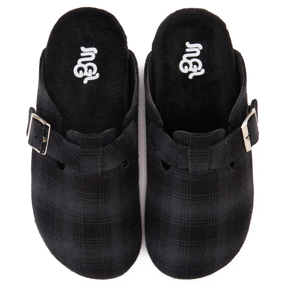 Snuggs Clogs Black x Grey Checkered - Image 4
