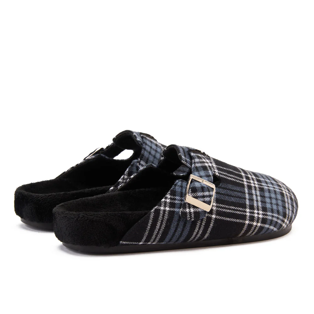 Snuggs Clogs Black x Indigo Checkered - Image 2
