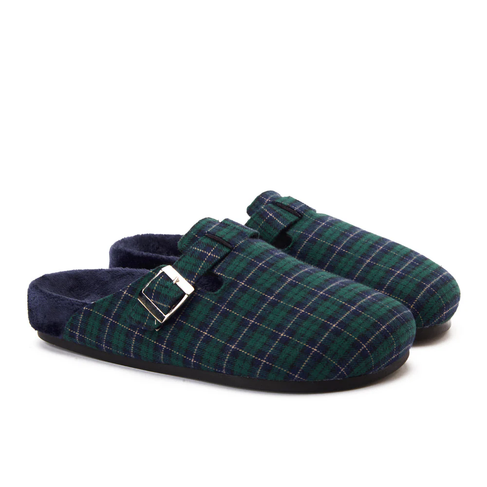Snuggs Clogs Dark Blue x Green Checkered - Image 3