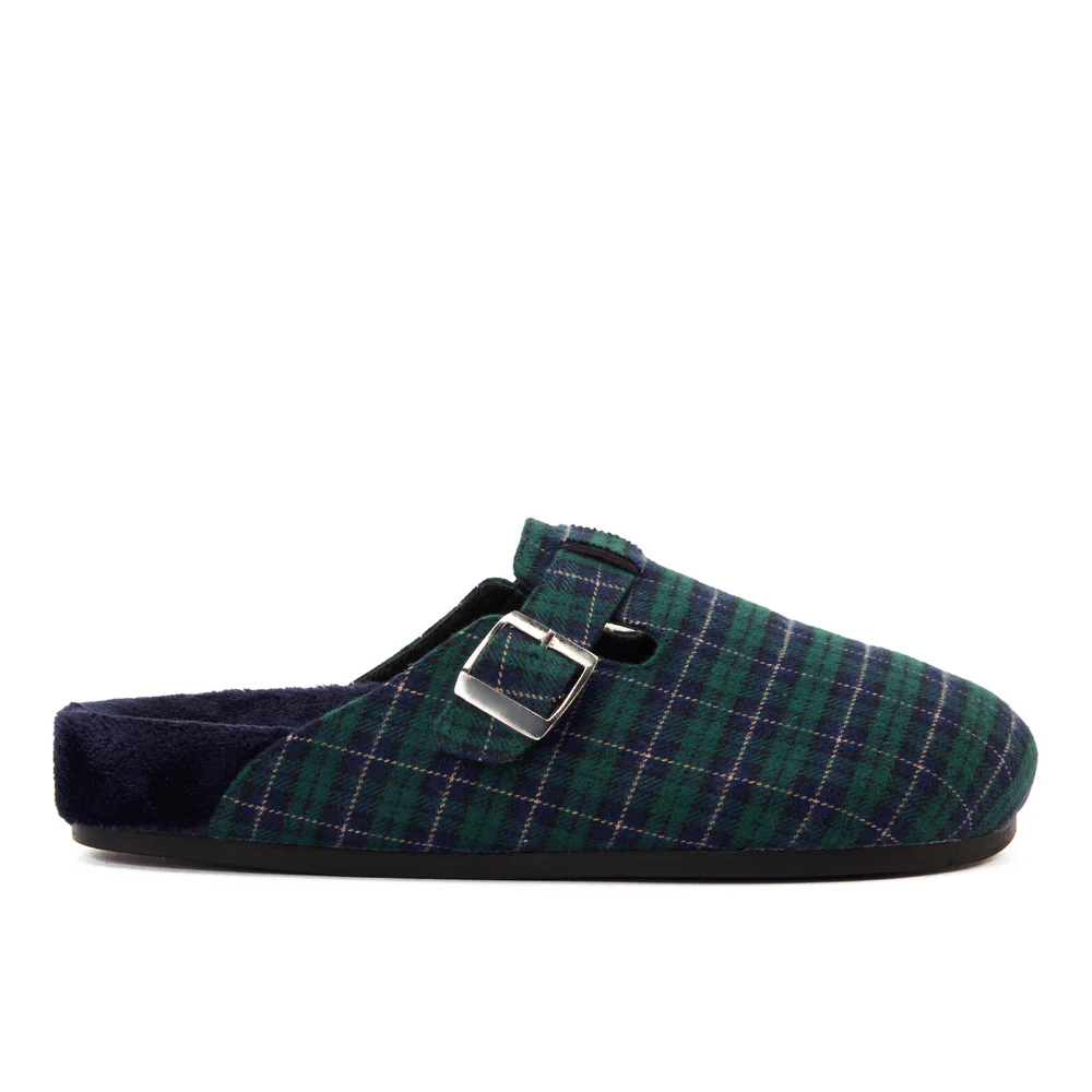 Snuggs Clogs Dark Blue x Green Checkered - Image 4