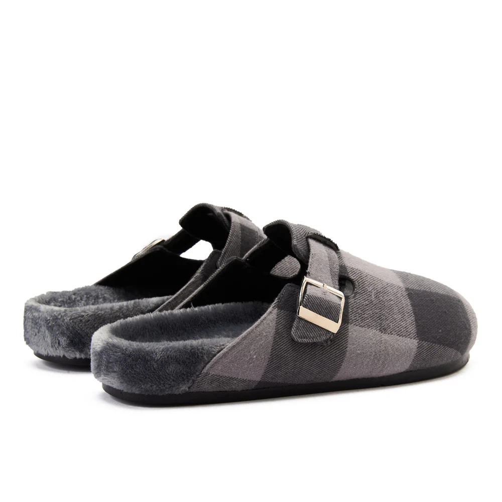 Snuggs Clogs Dark Grey x Light Grey Checkered - Image 3