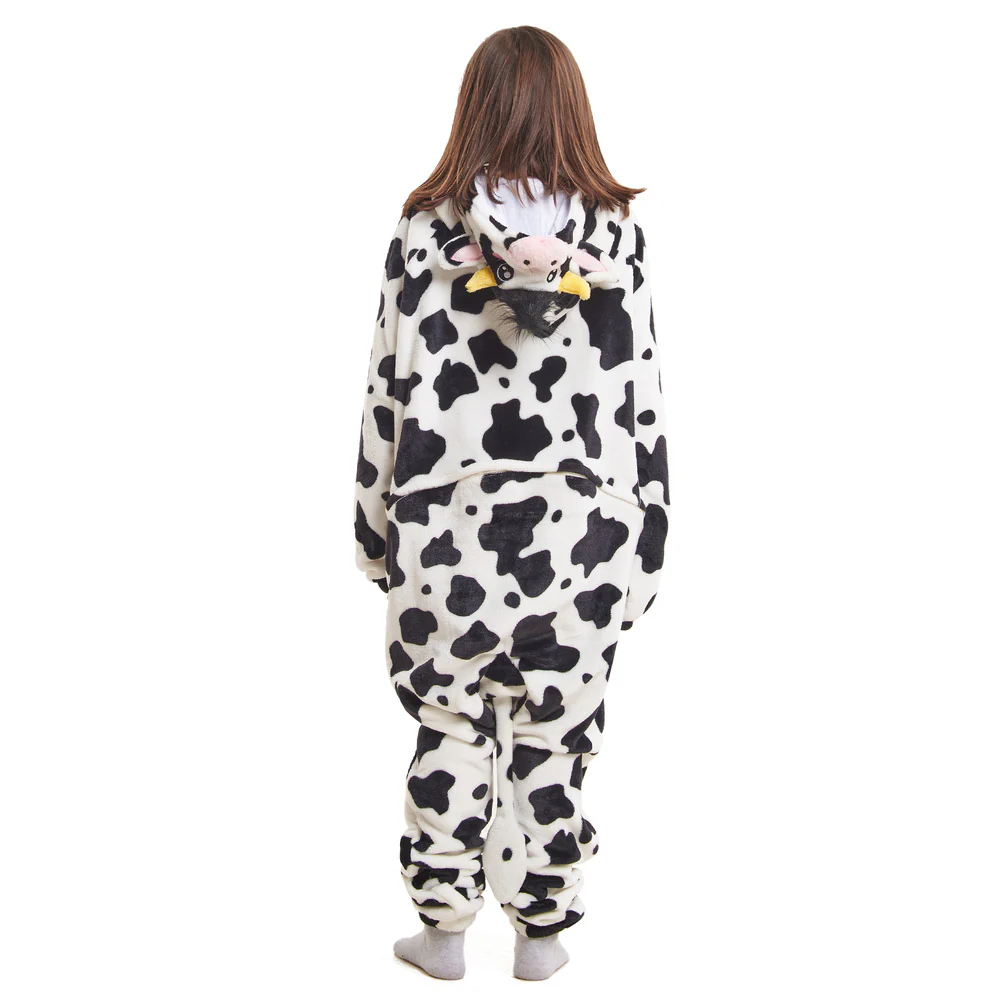 Snuggs Kids Blanket Onesie Black Cow - Image 3