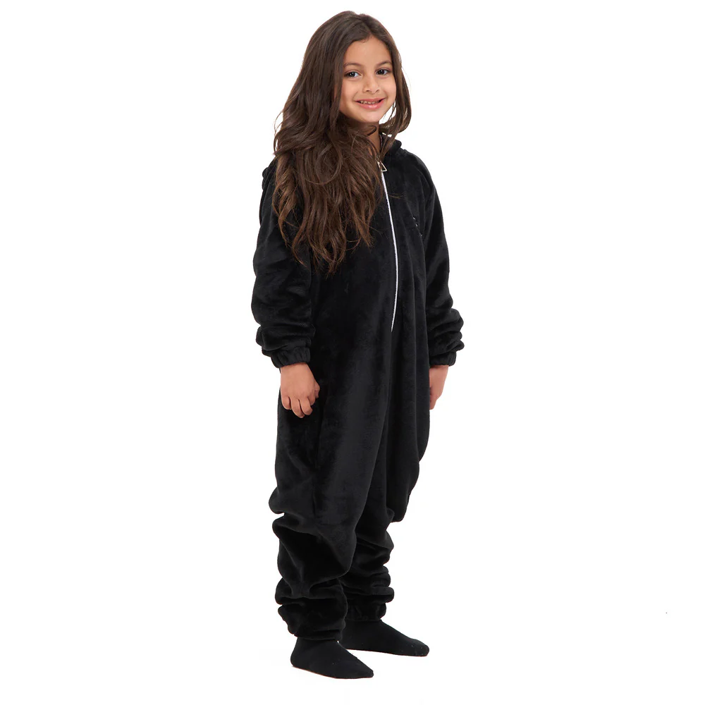 Snuggs Kids Blanket Onesie Black هلال رمضان - Image 5
