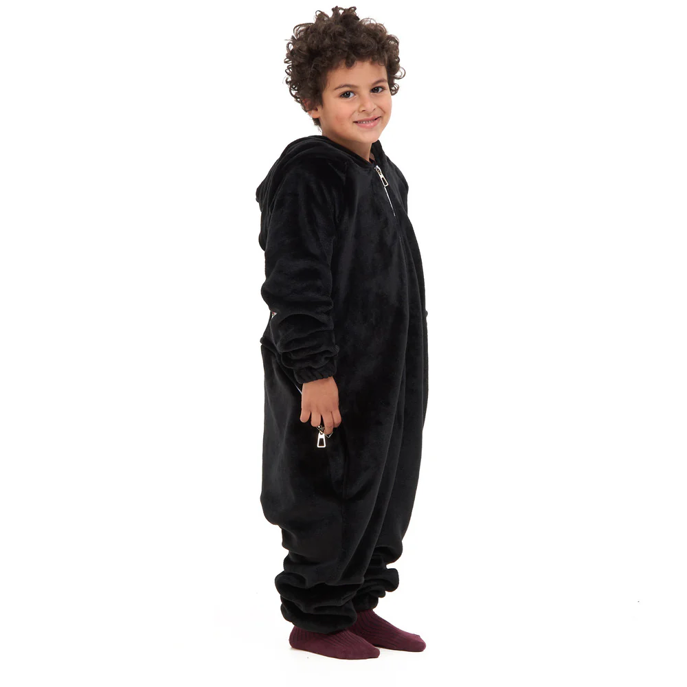 Snuggs Kids Blanket Onesie Black هلال رمضان - Image 7