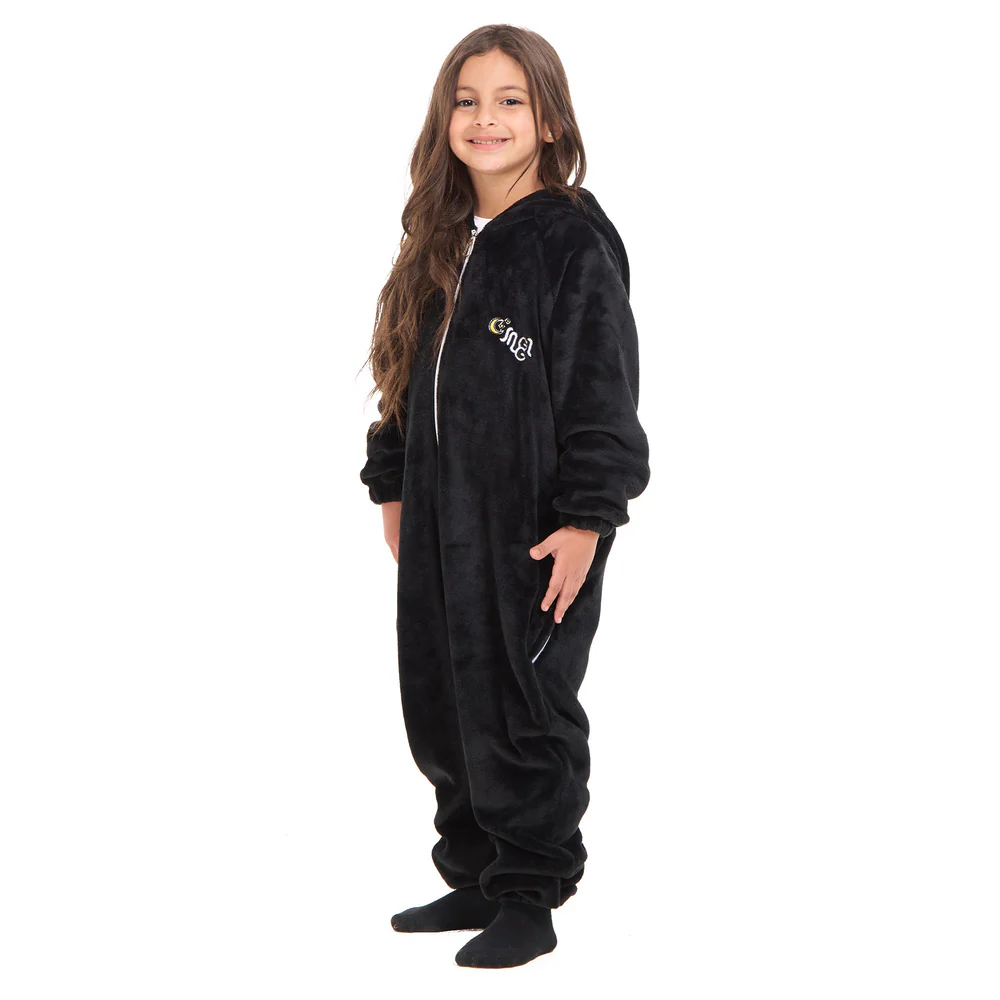 Snuggs Kids Blanket Onesie Black فانوس رمضان - Image 3
