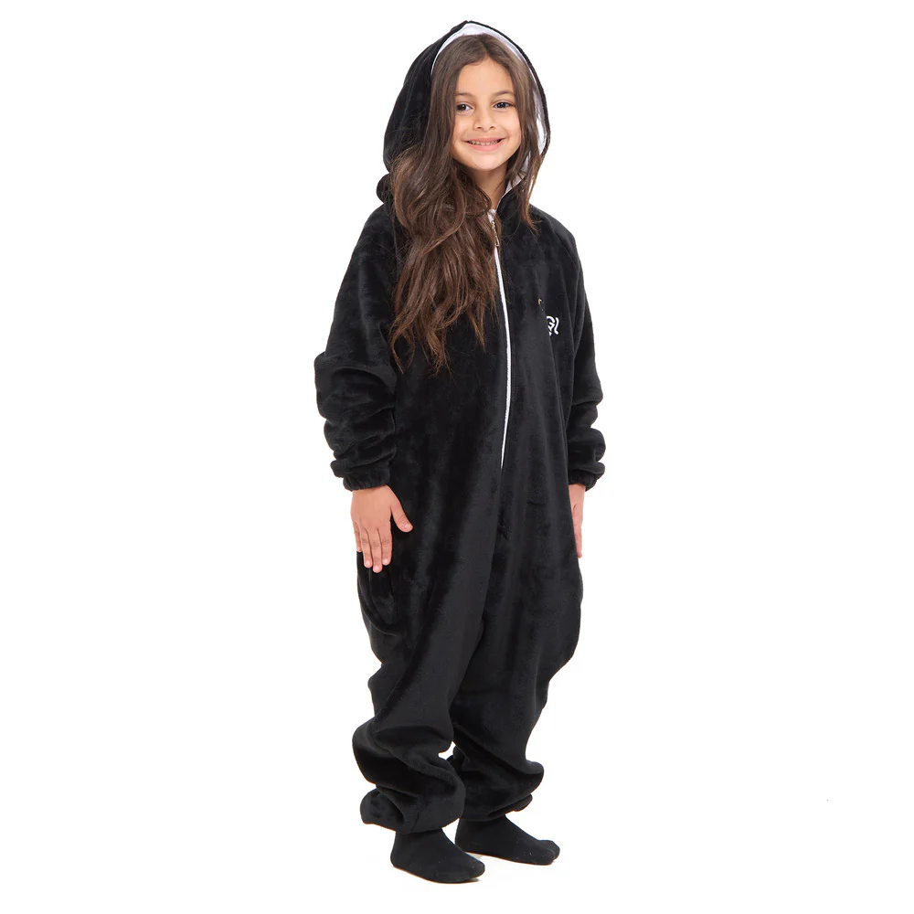 Snuggs Kids Blanket Onesie Black فانوس رمضان - Image 4