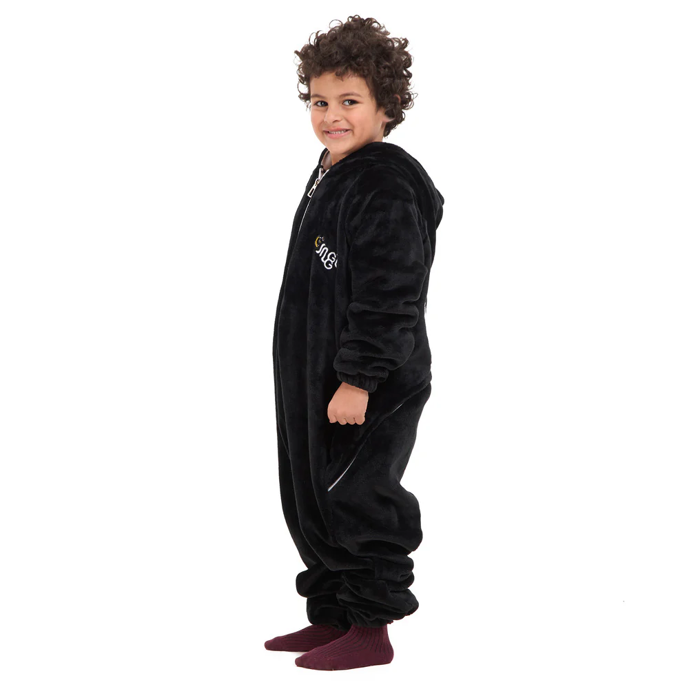 Snuggs Kids Blanket Onesie Black فانوس رمضان - Image 6