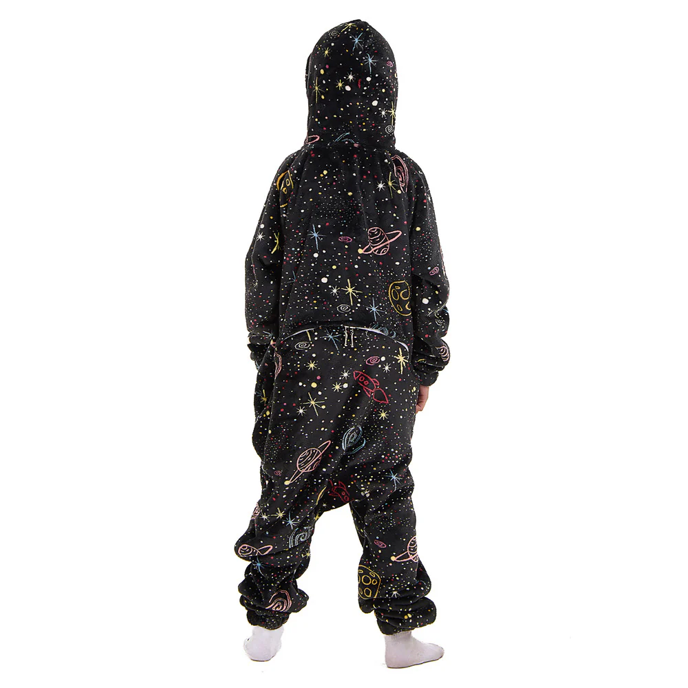 Snuggs Kids Blanket Onesie Black space - Image 4
