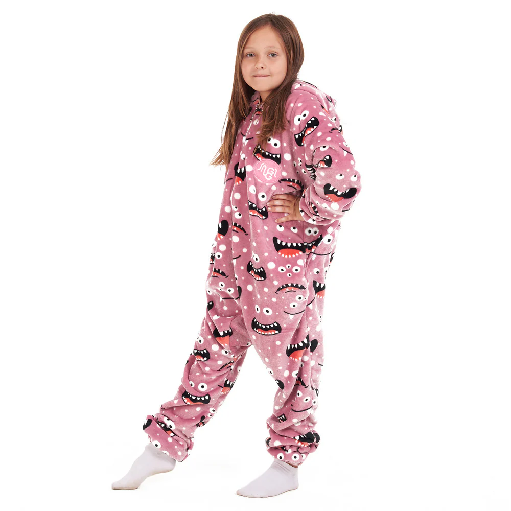 Snuggs Kids Blanket Onesie Cashmere monster Onesie - Image 3
