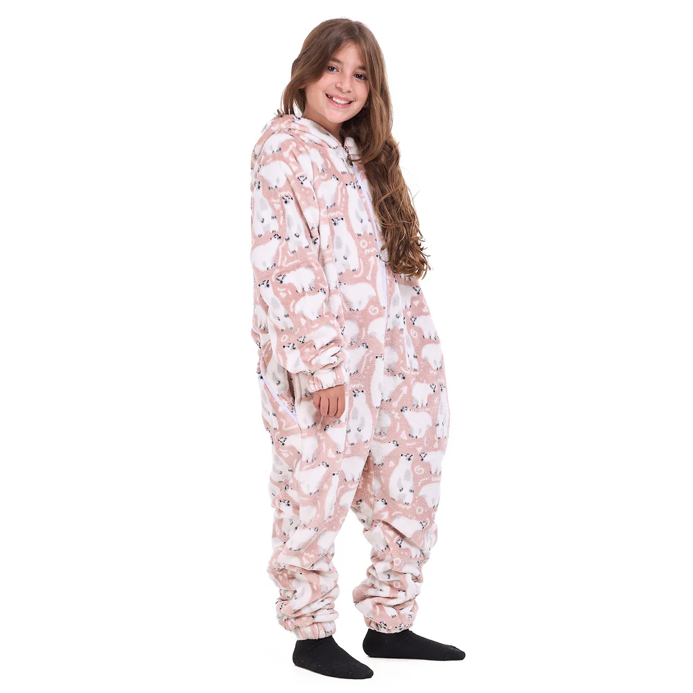 Snuggs Kids Blanket Onesie Cashmere Polar Bear - Image 2