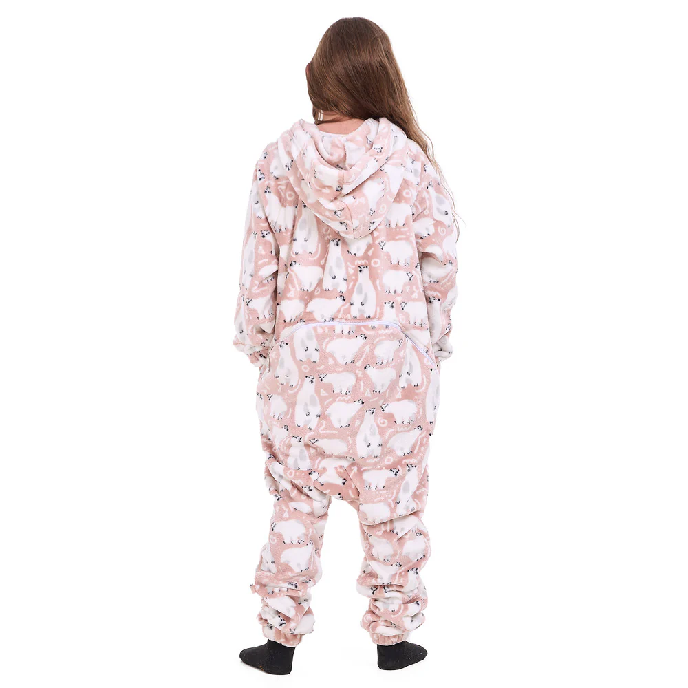 Snuggs Kids Blanket Onesie Cashmere Polar Bear - Image 3