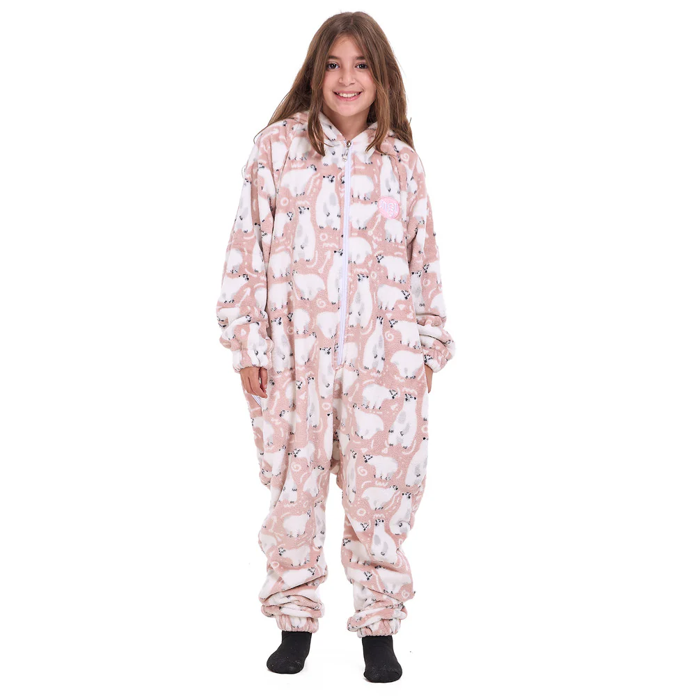 Snuggs Kids Blanket Onesie Cashmere Polar Bear - Image 4