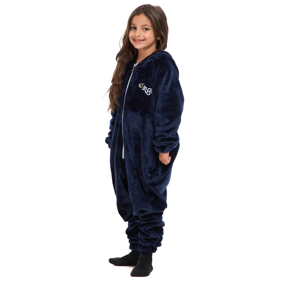 Snuggs Kids Blanket Onesie Dark Blue هلال رمضان - Image 3