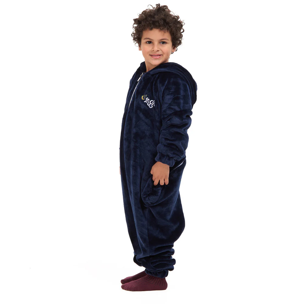 Snuggs Kids Blanket Onesie Dark Blue هلال رمضان - Image 6
