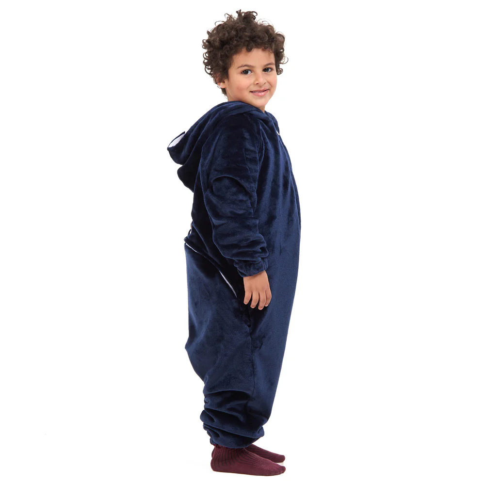 Snuggs Kids Blanket Onesie Dark Blue هلال رمضان - Image 7