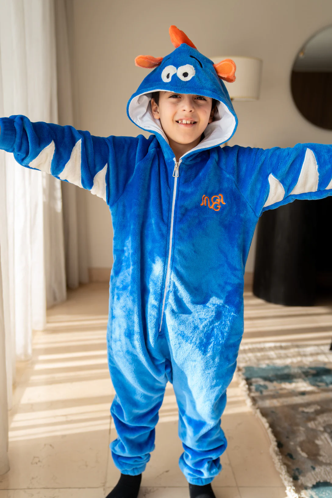 Snuggs Kids Blanket Onesie Fish - Image 3