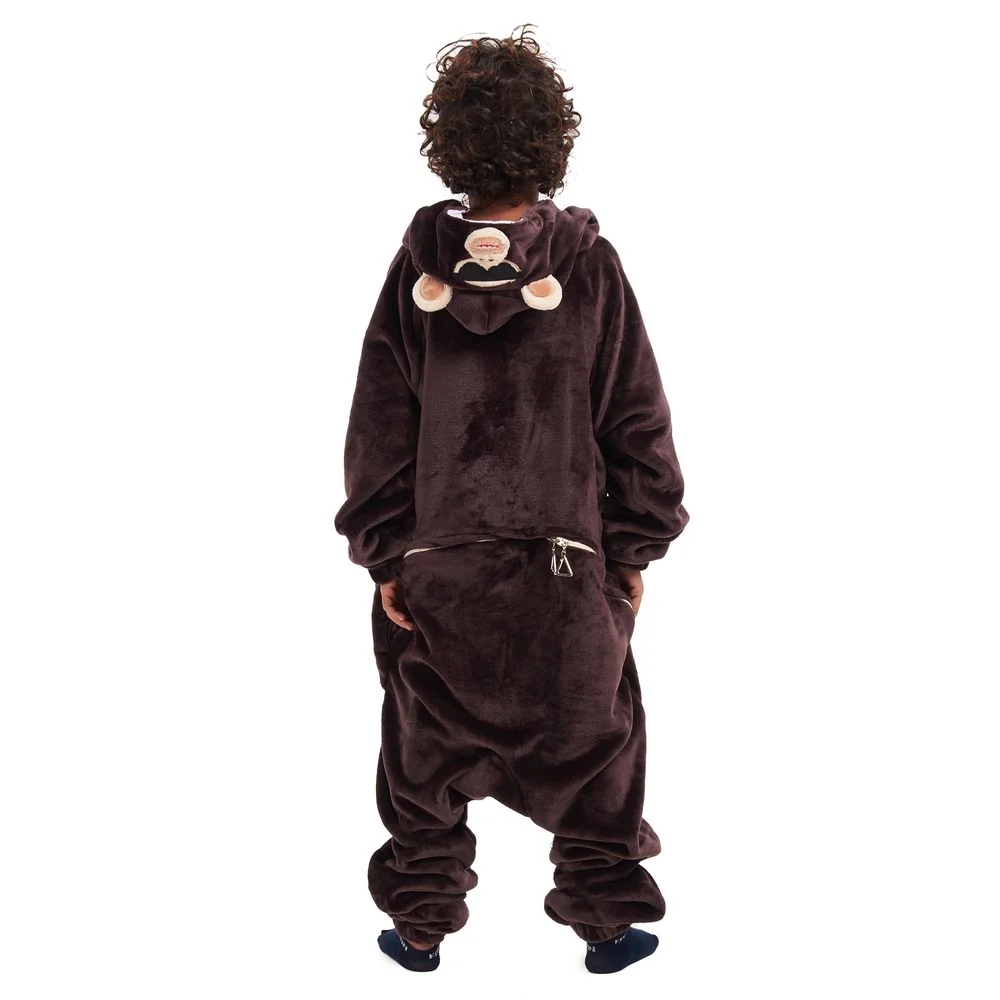 Snuggs Kids Blanket Onesie Monkey - Image 3