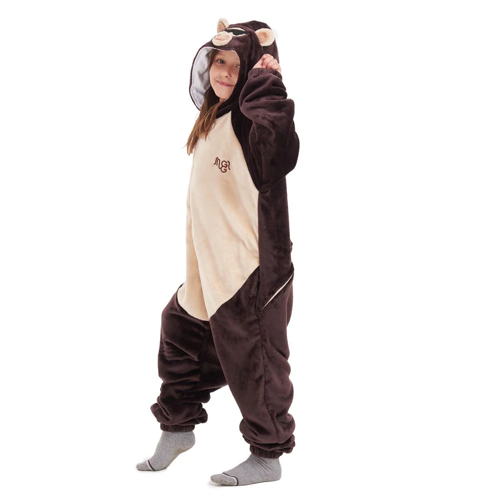Snuggs Kids Blanket Onesie Monkey - Image 6
