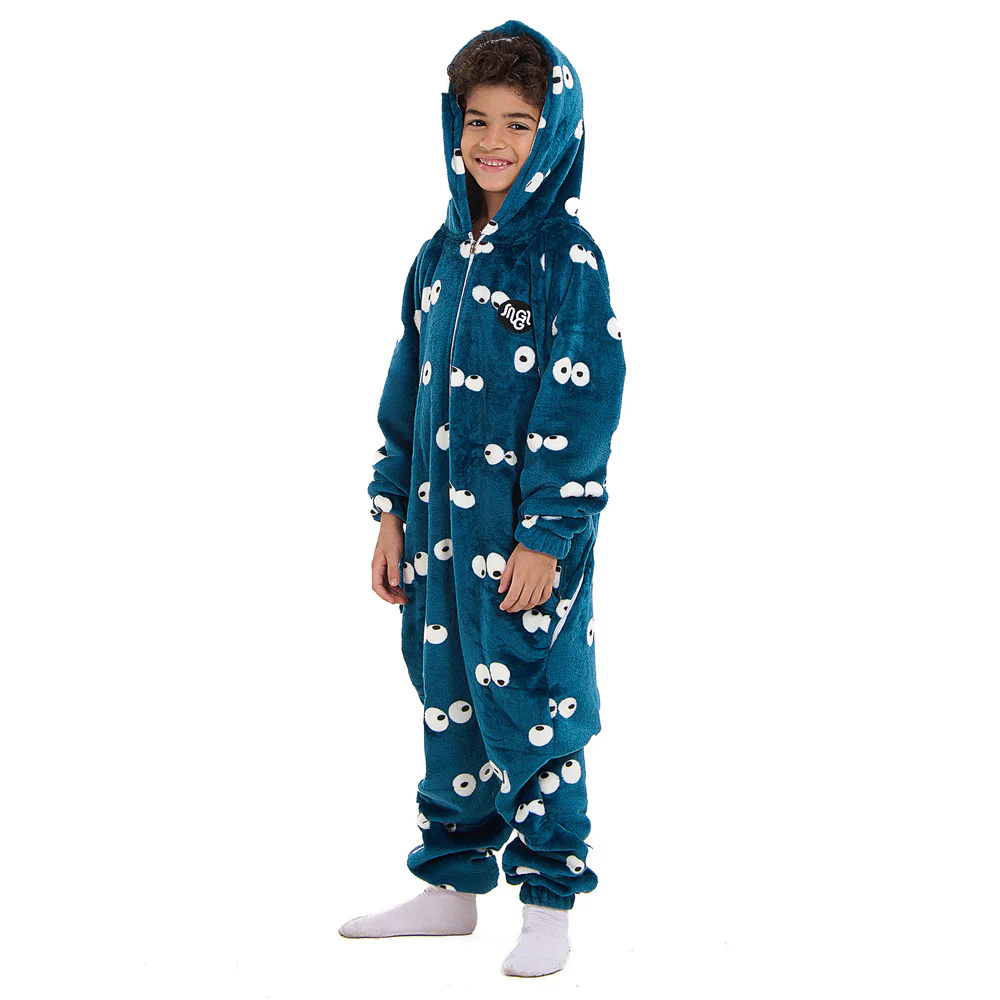 Snuggs Kids Blanket Onesie Petroleum Eyes - Image 4