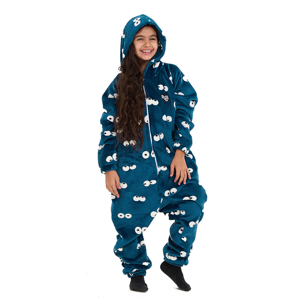 Snuggs Kids Blanket Onesie Petroleum Eyes - Image 7