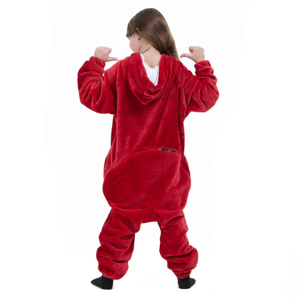 Snuggs Kids Blanket Onesie Christmas Red - Image 8
