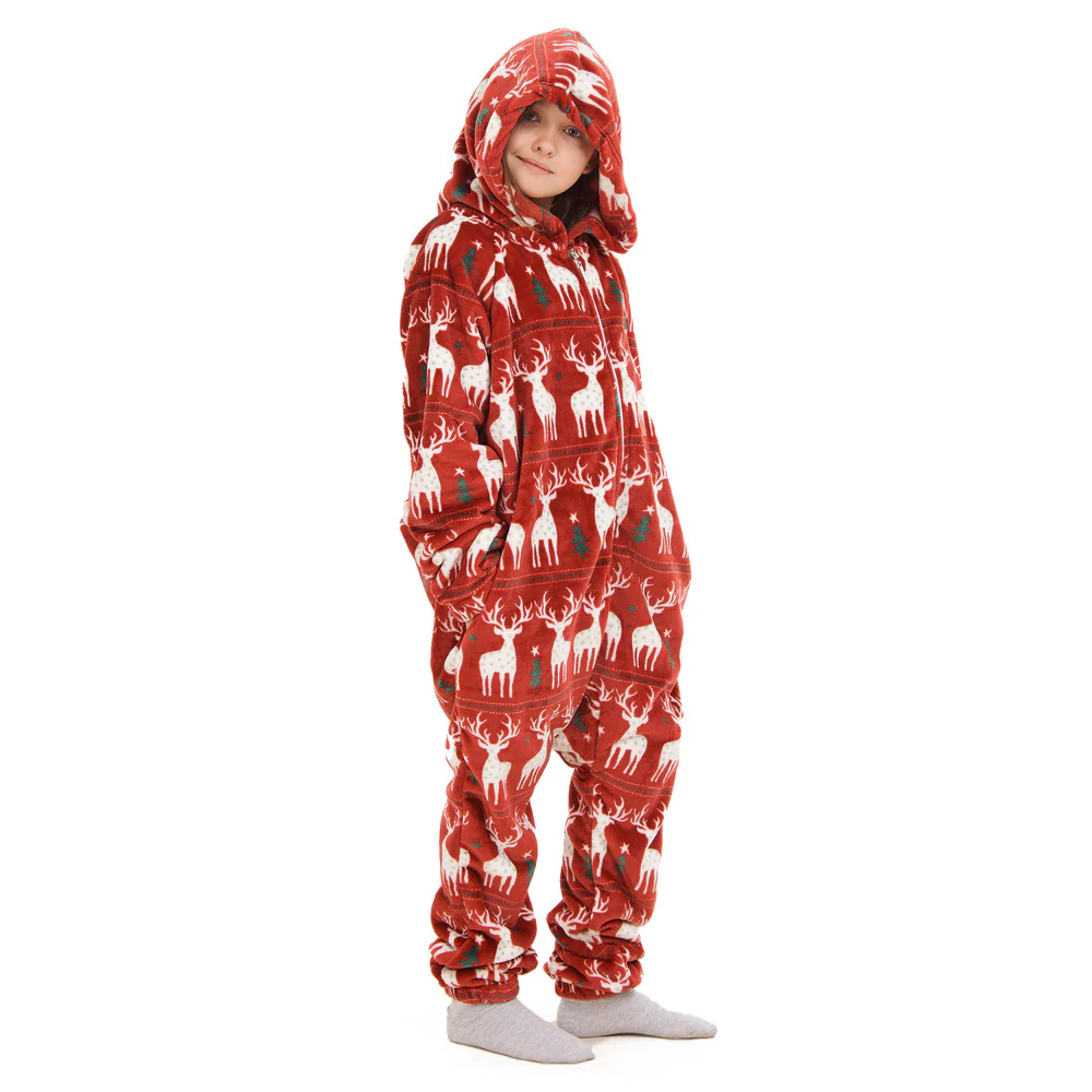 Snuggs Kids Blanket Onesie Red christmas - Image 3