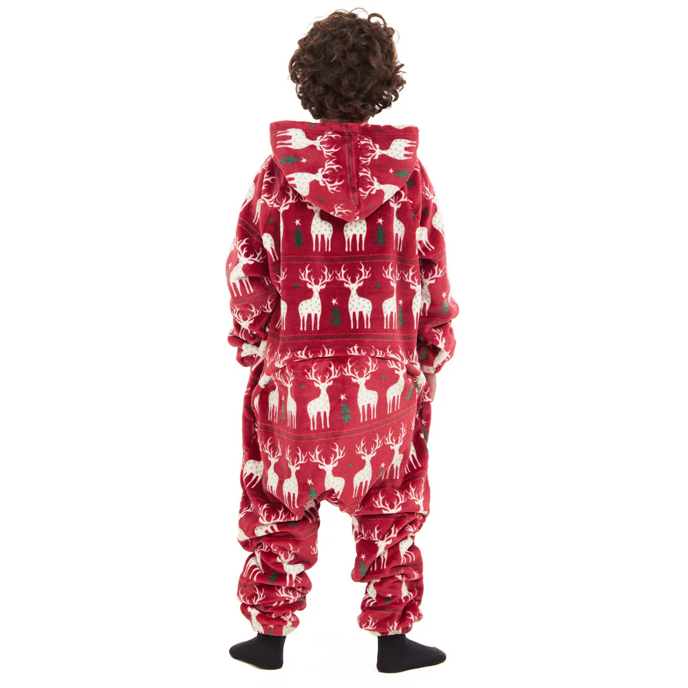 Snuggs Kids Blanket Onesie Red christmas - Image 5