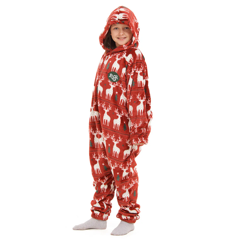 Snuggs Kids Blanket Onesie Red christmas - Image 6
