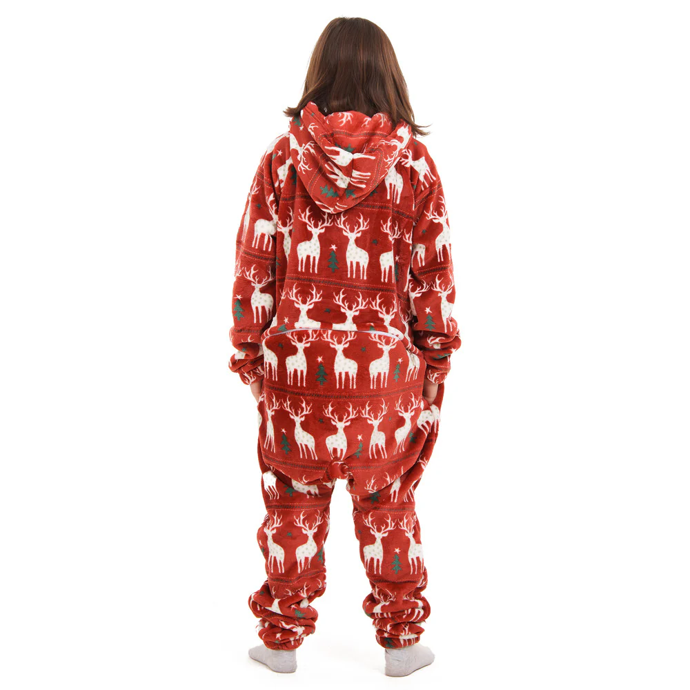Snuggs Kids Blanket Onesie Red christmas - Image 7
